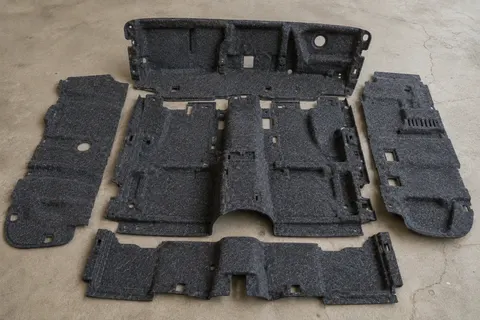 Automotive floor and cabin insulation felt kit components