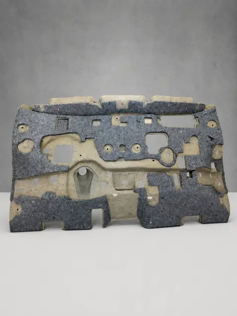 Automotive dashboard insulation felt panel
