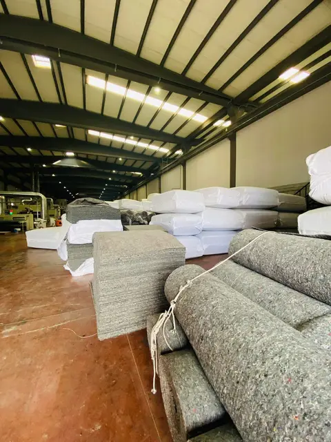 Interior of the Tulsi Overseas felt manufacturing facility