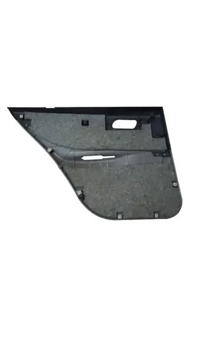 Automotive door trim panel with felt insulation backing